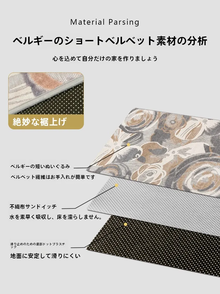 玄関用マット：高級感と耐汚れ性を備えた混紡素材の実用性解析