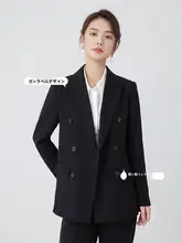 秋冬用 黒のスーツジャケット【大学生向け・面接・フォーマルシーン対応】（セットアップ対応）