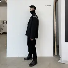 ダークスタイルのデザインスーツ【男のカジュアル・ハンドメイド・粗いライン】
