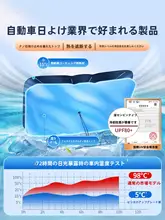 車用サンシェード【フロントウィンドウ用・遮光バンド・断熱効果】