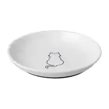 猫用陶器食器【滑り止め付き・シリコン製・フードとおやつ用】