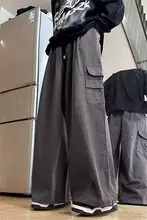 フィットコットン製ワークパンツ【ビッグポケット・ストリートスタイル・ロング丈】（セットアップ対応）