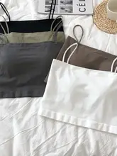 極上の柔らかさの胸パッド付き タイスタイルキャミソール【夏用・ショート丈・美しいバックデザイン】