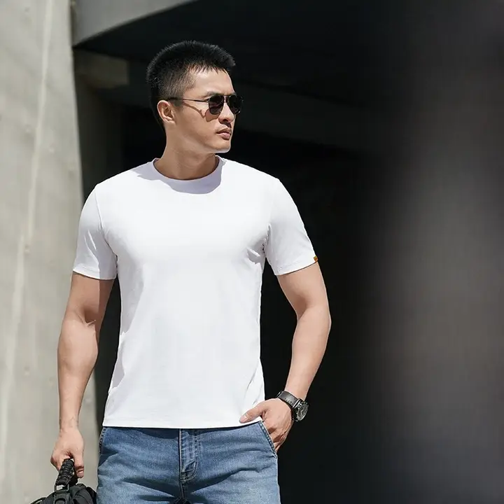 速乾性のある丸首短袖Tシャツ【男性用・アウトドア・通気性・夏用】（セットアップ対応）