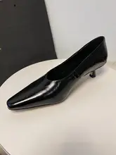 シンプルでスタイリッシュ！手作り本革ポインテッドトゥハイヒールパンプス【通勤用・細いヒール】