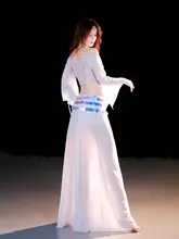 舞踊用 ベリーダンス衣装【セクシーなスリット・スタイルアップ効果・練習用・ トレーニング用】（セットアップ対応）