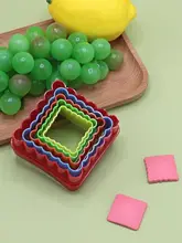 花弁デザインのハート型円形・正方形カッター【幾何学模様・焼き菓子用】（セットアップ対応）