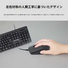 有線キーボード・マウスセット【USB接続・ノートPC・デスクトップ対応】（セットアップ対応）