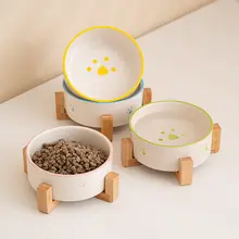猫用陶器食器【 cuello 保護・防打翻】