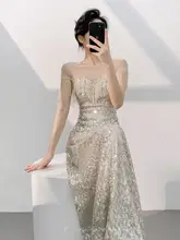 エレガントな夜会服【高級感・輝くスパンコール・フランス風】