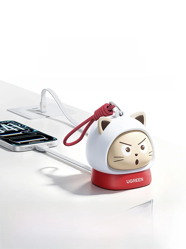 绿联100W猫デザイン伸縮式充電ケーブル：急速充電対応と多デバイス対応の実用性を検証