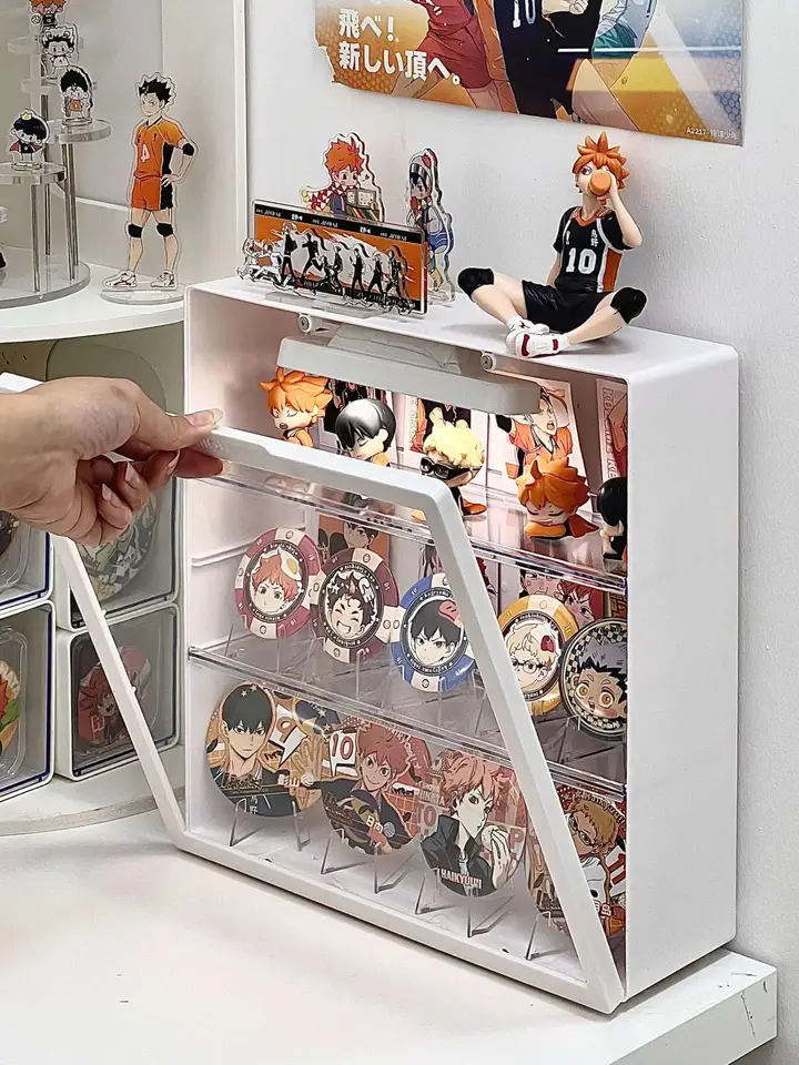 デスク用透明ディスプレイケース【二次元キャラクター・展示用・蓋付き】