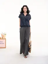 トップス レディース フェイクレイヤード キャミソール 半袖シャツ シアー感 接触冷感 キャラメル 「HTmeme」