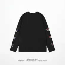 オーバーサイズ長袖Tシャツ【春秋用・コットン・無地デザイン・男女兼用】