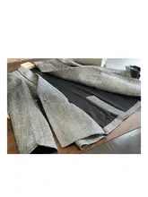 アイリッシュリネン製の高級西装ジャケット【重厚感あるデザイン・シンプルスタイル】