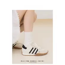 通気性抜群！女性用コットンリネン アグランデザインスニーカー【秋冬用・スポーツ＆カジュアル】