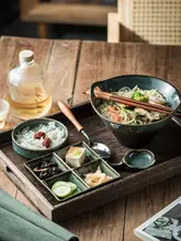高級陶器製の一人用食器セット【ボウル・皿・家庭用】（セットアップ対応）