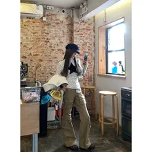 ドット柄高首リブニット　レディース長袖トップス【洗練されたフィット感・秋冬用】