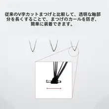 つけまつげ ばらまつげ V字型 ナチュラルメイク 自然な目元 「eyeme」