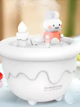 可愛いウサギ型USB加湿器【学生用・家庭用・寝室用】