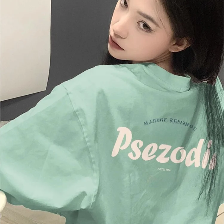 「tシャツ 2枚重ね」で通勤も夏も楽しくなる！ミントグリーンの純綿Tシャツは本当におすすめ？