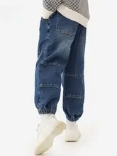 男児用 デニムパンツ【春秋用・フィット・束脚デザイン】