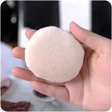 極上の柔らかさのコットン製パウダーブラシ【リボン付き・メイクアップ用】
