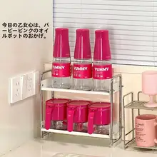 10cmの極細キッチン調味料ボックス収納ラック【多層式・油・塩・酢用】