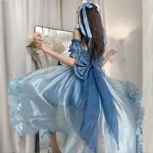 人魚姫デザインのロリータワンピース【華やかな夏の花嫁ドレス】