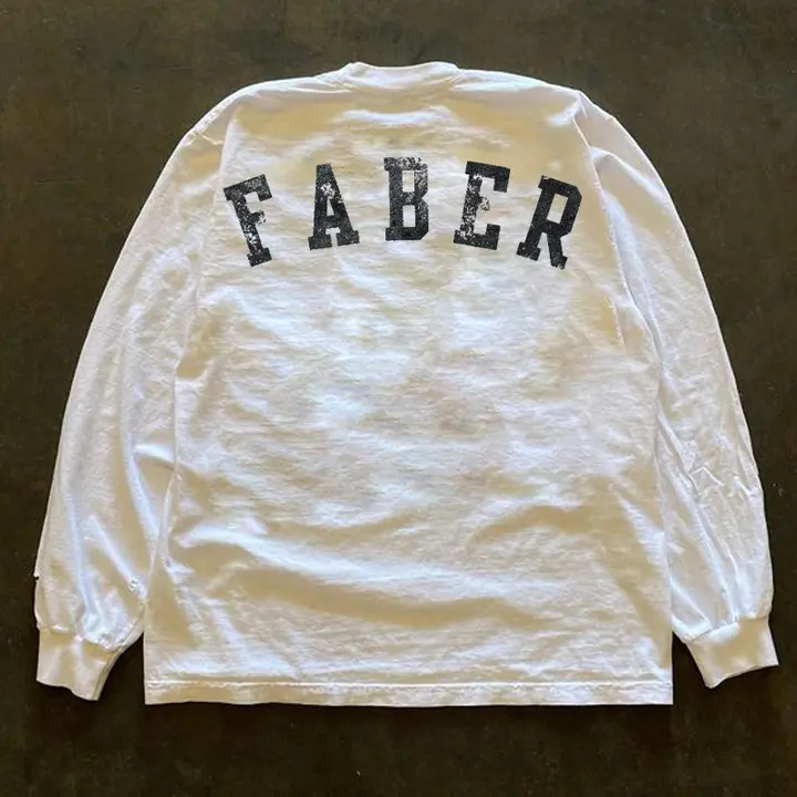 バックデザインのプルオーバーTシャツ【ユニセックス・ロンT・カジュアル・ゆったりフィット】（セットアップ対応）