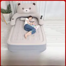 極上の柔らかさの一人用エアマットレス【厚手・アウトドア・キャンプ用・折りたたみ式】