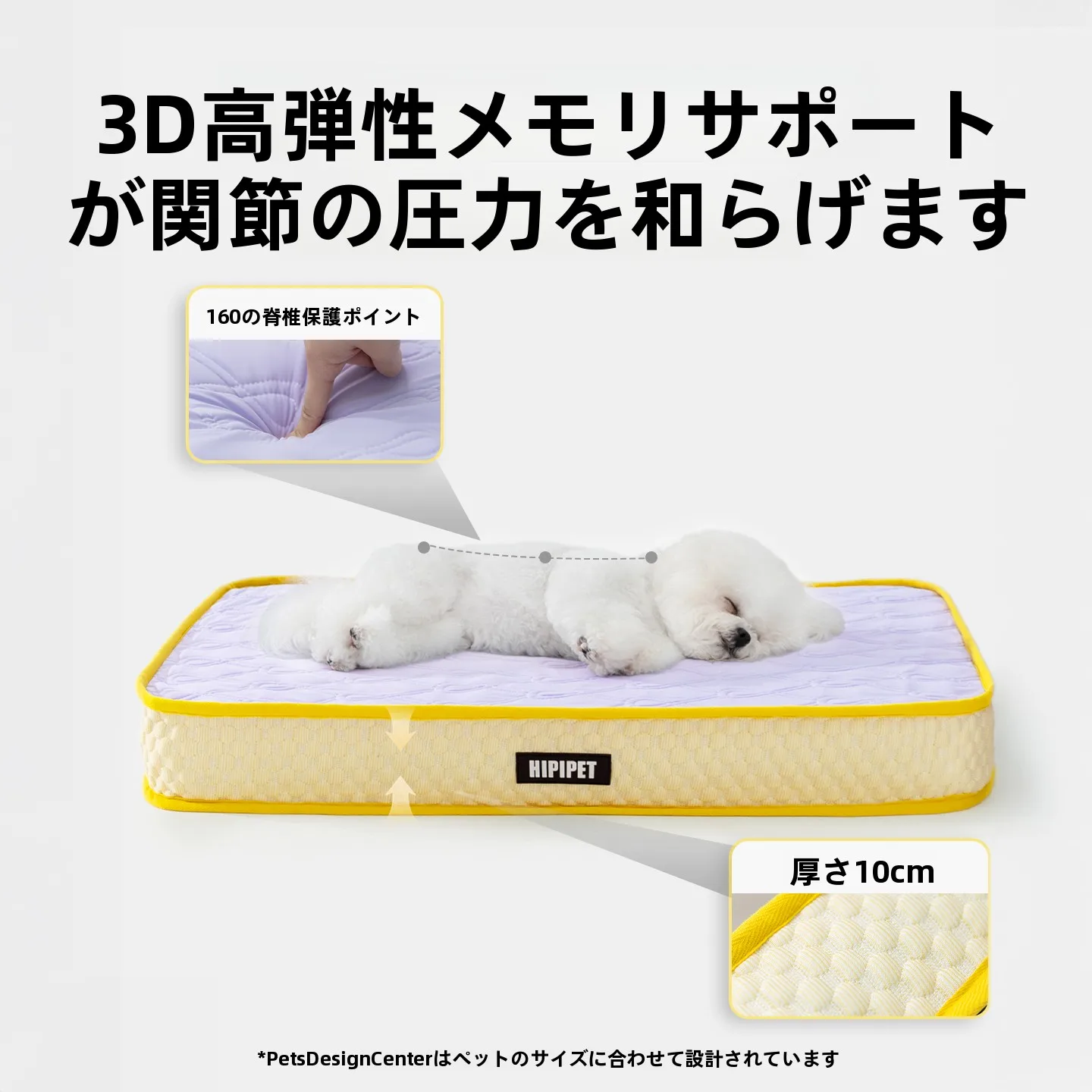 犬用オープンベッド 2505MSML2102：中小型犬向けの整形デザインとクッション性を実現