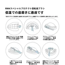 極上の柔らかさの回転歯ブラシ【細い毛・広いヘッド・カップル用・大人用】（セットアップ対応）