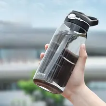 vanow 高温耐性 吸管付きプラスチック水筒【大容量・男女兼用・フィットネス・携帯便利】