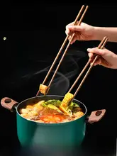 ロングチョップスティック【鶏羽木製・家庭用・火鍋＆揚げ物用・耐熱性】