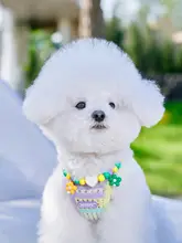 可愛い愛犬用編み込み首輪【小型犬用・夏季向け】
