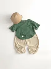 子供用 ゆったりした蚊帳付きパンツ【韓国風・軽量・ドローストリング・男女兼用】（セットアップ対応）