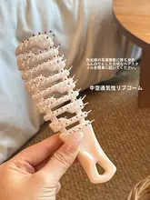 防静電効果のあるポータブル長髪用ヘアブラシ【女性用・マッサージ機能付き・美容】