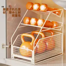 引き出し式キッチンキャビネット収納ラック【多層・多機能・家庭用】（セットアップ対応）