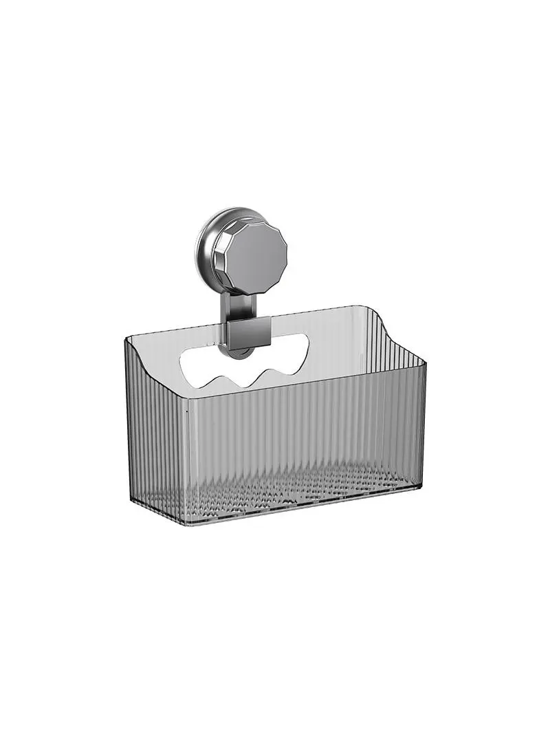 吸盤式壁掛けキッチン収納ラック【調味料・ネギ・生姜・ニンニク用】