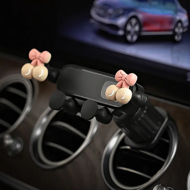 可愛いカートン車載スマホホルダー【エアコン通気口用・実用的】