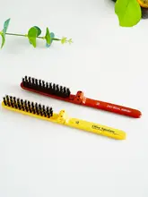ポータブル折りたたみ式豚毛製細かい歯のヘアコーム【ボリュームスタイル・ヘアケア用】