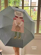 可愛い猫デザインの晴雨兼用傘【軽量・日焼け防止・少女心溢れる】