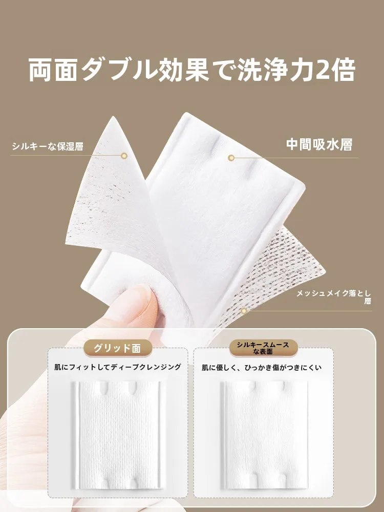 厚手両面コットンメイク落としパッドの使い方と効果：服や肌への付着防止に役立つ実証データ