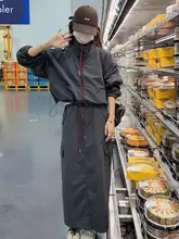 工装風のグレーコーディネート【軽やかで高級感のあるカジュアルスタイル・スカート・ハーフスリーブ】（セットアップ対応）