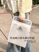 A4サイズ対応の防水手提げファイルバッグ【大容量・分類収納】