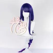 雷電将軍 コスプレウィッグ【リアルスカルプ・ボリューム感のある編み込み】