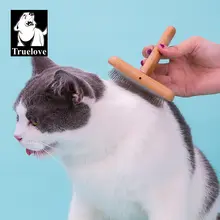 Truelove 猫犬用ブラシ【竹製・カーブデザイン・スチールピン】