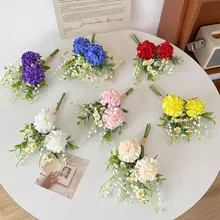 デコレーション用 おしゃれなデイジーブーケ【テーブル装飾用・造花・撮影小道具】