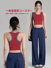 夏用 レディース トレーニングウェア【スポーツブラ・ヨガパンツ・抗震設計】（セットアップ対応）